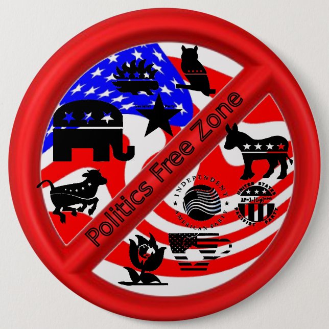 Badge Rond 15,2 Cm Bouton de produit répulsif de campagne politique (Devant)