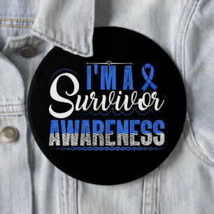 Badge Rond 15,2 Cm Bouton de sensibilisation/soutien au cancer du côl