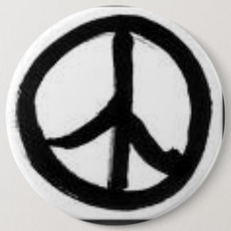 Badge Rond 15,2 Cm Bouton de signe de paix