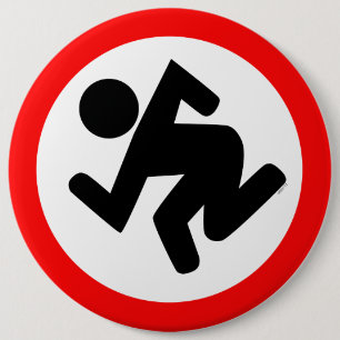 Badge Rond 15,2 Cm Bouton de Ska