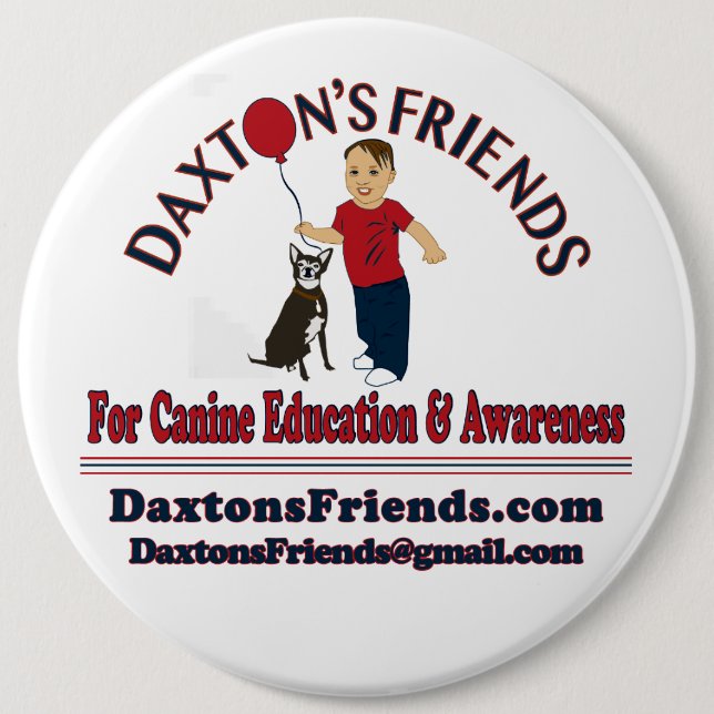 Badge Rond 15,2 Cm Bouton des amis de Daxton officiel (Devant)