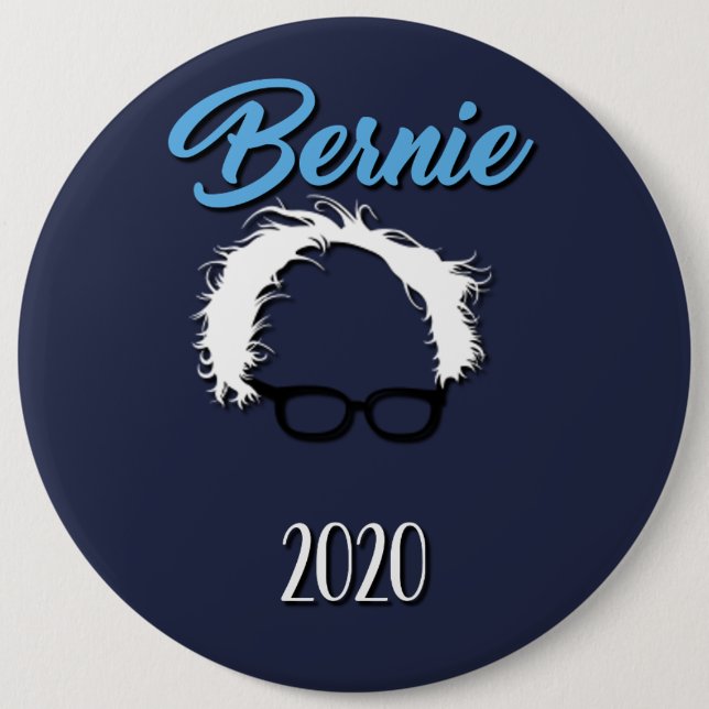 Badge Rond 15,2 Cm Bouton des ponceuses 2020 de Bernie (Devant)