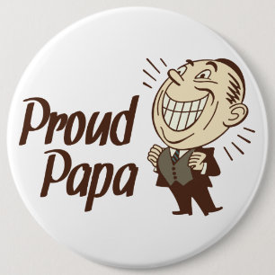 Badge Rond 15,2 Cm Bouton fier de papa