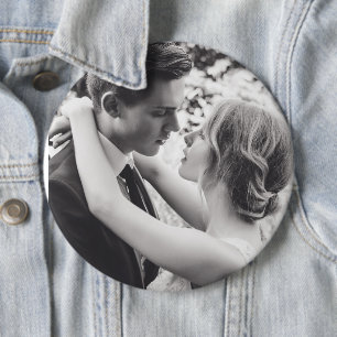 BADGE ROND 15,2 CM BOUTON GRAND PHOTO PERSONNALISÉ