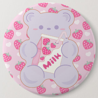 Badge Rond 15,2 Cm Bouton Gummi Sweet Strawberrymilk