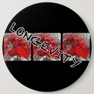 Badge Rond 15,2 Cm bouton longévité