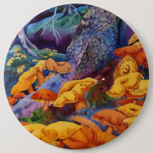 Badge Rond 15,2 Cm Bouton Nature impeccable