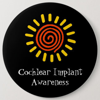 Badge Rond 15,2 Cm Bouton noir de conscience