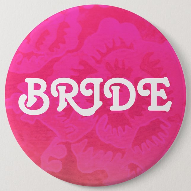 Badge Rond 15,2 Cm Bouton nuptiale de partie (Devant)