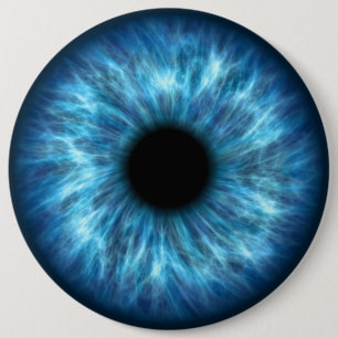 Badge Rond 15,2 Cm Bouton Oeil 1