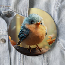 Bouton oiseau mignon