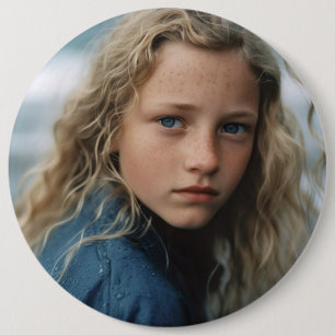 BADGE ROND 15,2 CM BOUTON PERSONNALISÉ GRANDE PHOTO