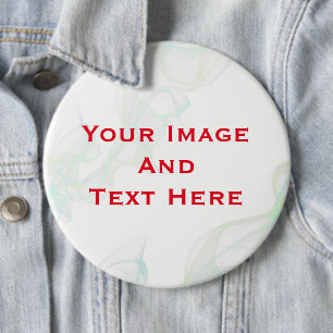 Badge Rond 15,2 Cm Bouton personnalisé Image et texte