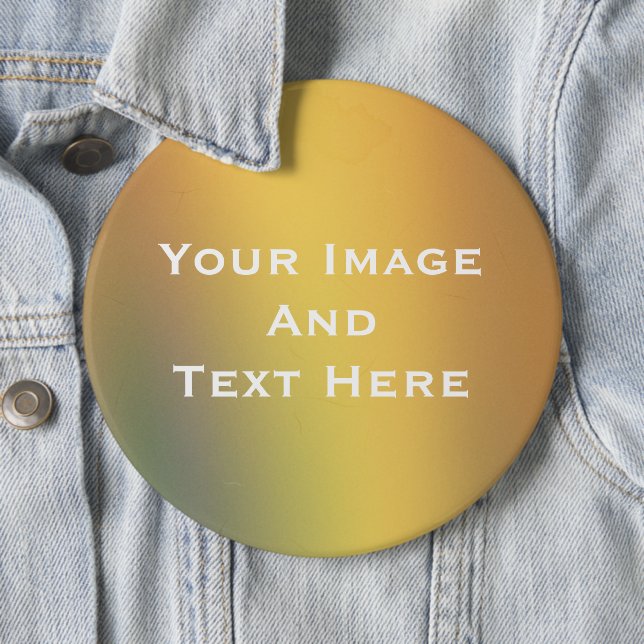 Badge Rond 15,2 Cm Bouton personnalisé Image et texte (En situation)