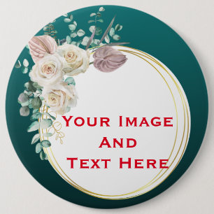 Badge Rond 15,2 Cm Bouton personnalisé Image et texte