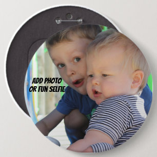Badge Rond 15,2 Cm Bouton photo géant de 6 pouces - Épinglette person