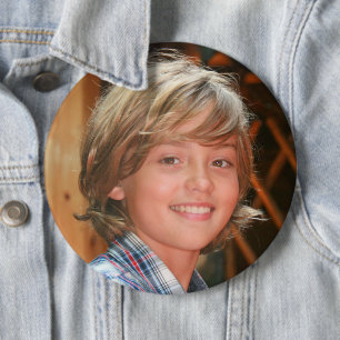 Badge Rond 15,2 Cm Bouton photo grand format
