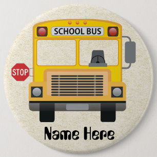 Badge Rond 15,2 Cm Bouton Pilote de bus