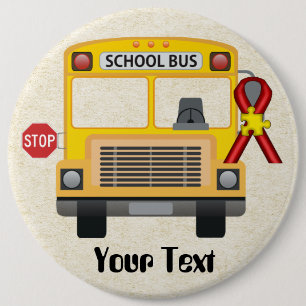 Badge Rond 15,2 Cm Bouton Pilote de bus