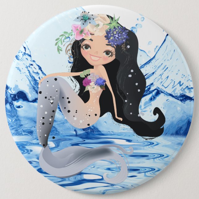 Badge Rond 15,2 Cm Bouton rond (Devant)