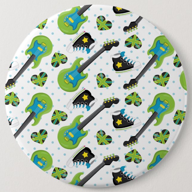 Badge Rond 15,2 Cm Bouton rond (Devant)