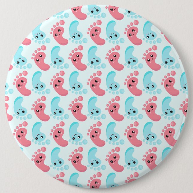 Badge Rond 15,2 Cm Bouton rond (Devant)