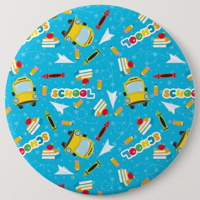 Badge Rond 15,2 Cm Bouton rond (Devant)