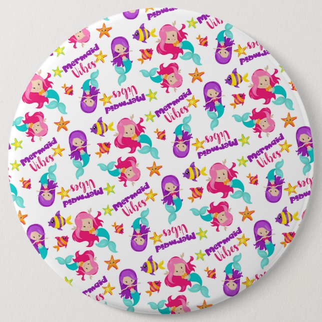 Badge Rond 15,2 Cm Bouton rond (Devant)
