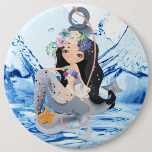 Badge Rond 15,2 Cm Bouton rond