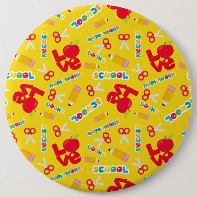 Badge Rond 15,2 Cm Bouton rond (Devant)