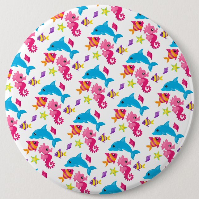 Badge Rond 15,2 Cm Bouton rond (Devant)