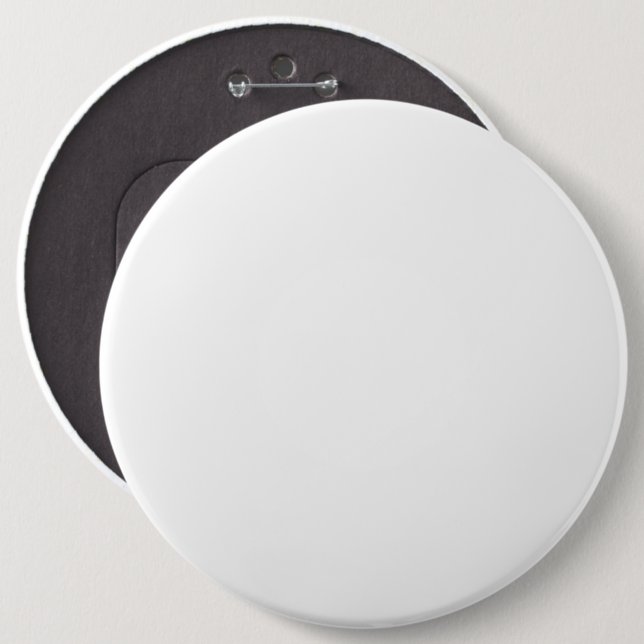 Badge Rond 15,2 Cm Bouton rond, colossal, 15 cm (Devant & derrière)