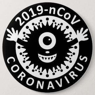 Badge Rond 15,2 Cm Bouton rond coronavirus et Sensibilisation sur l'a