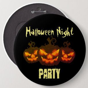 Badge Rond 15,2 Cm Bouton rond Halloween mal Citrouilles heureux