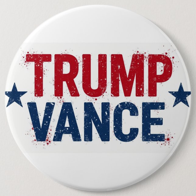 Badge Rond 15,2 Cm Bouton Support (Devant)