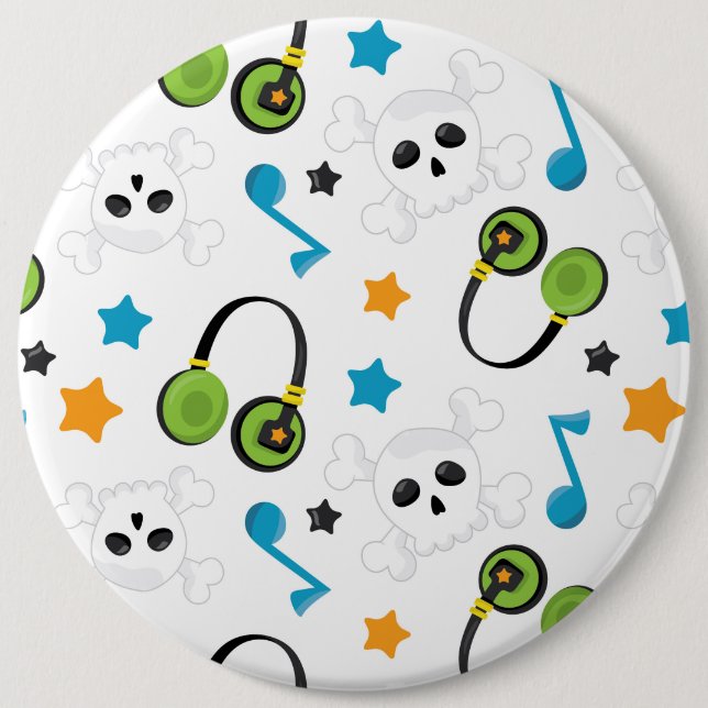 Badge Rond 15,2 Cm BoutonArrondi (Devant)