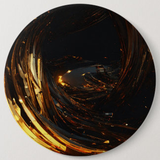 Badge Rond 15,2 Cm Boutons Brown cristal élégants et élégants"