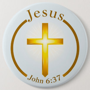 Badge Rond 15,2 Cm Broche du bouton Jésus