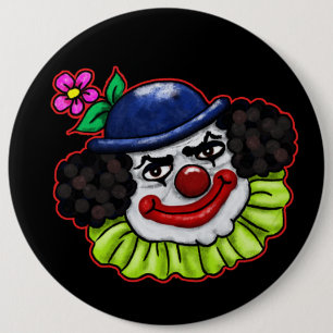 Badge Rond 15,2 Cm Bulle le clown Déplaisant   Halloween Fun
