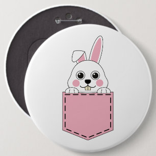 Badge Rond 15,2 Cm Bunny de poches
