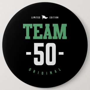 Badge Rond 15,2 Cm Cadeau Anniversaire 50 ans