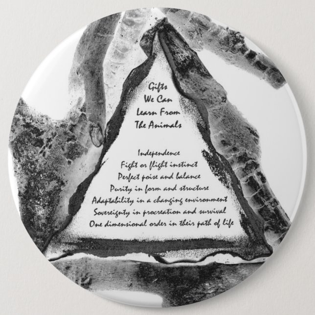 Badge Rond 15,2 Cm Cadeaux D'Animaux (Devant)