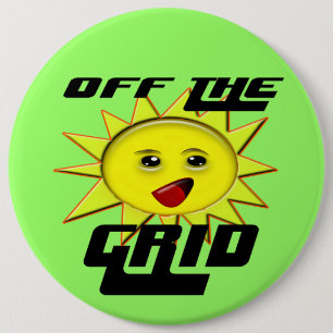Badge Rond 15,2 Cm Cadeaux de l'énergie solaire et produits promotion