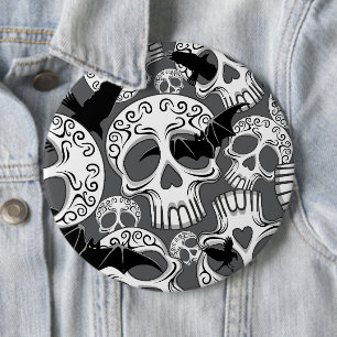 Badge Rond 15,2 Cm Calaveras décoratives Halloween