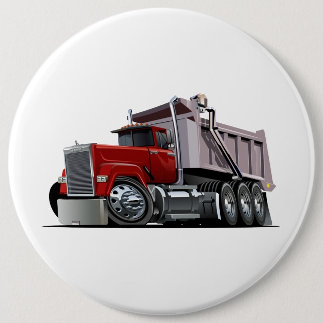 Badge Rond 15,2 Cm Camion de dessin (Devant)