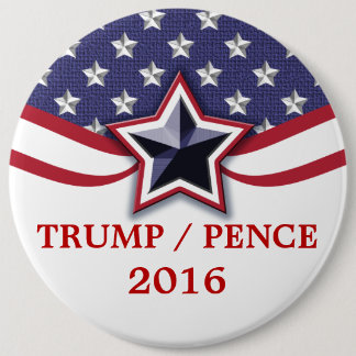Badge Rond 15,2 Cm Campagne présidentielle de Trump Pence 2016