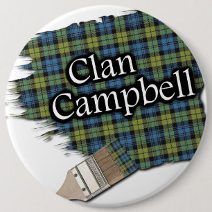 Badge Rond 15,2 Cm Campbell Tartan Paint Brush
