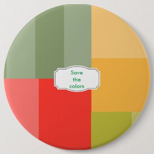 Badge Rond 15,2 Cm Carrés&rectangles