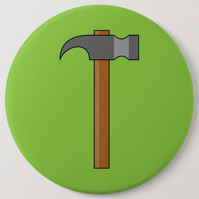 Badge Rond 15,2 Cm Carton en marteau (Devant)