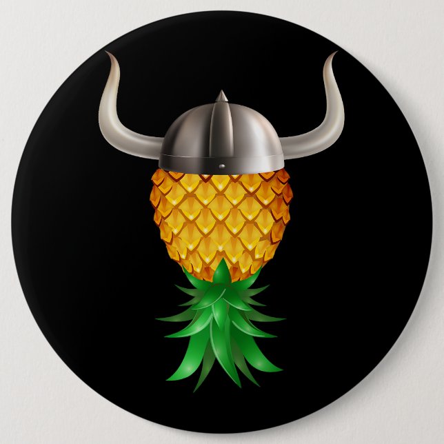 Badge Rond 15,2 Cm Casquette viking King (Devant)